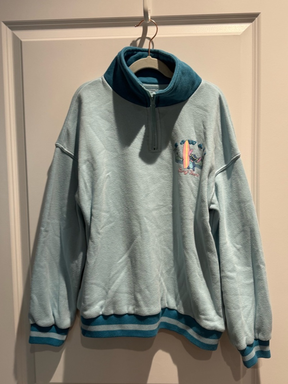 Stitch Half-Zip Pullover with Surf Patch